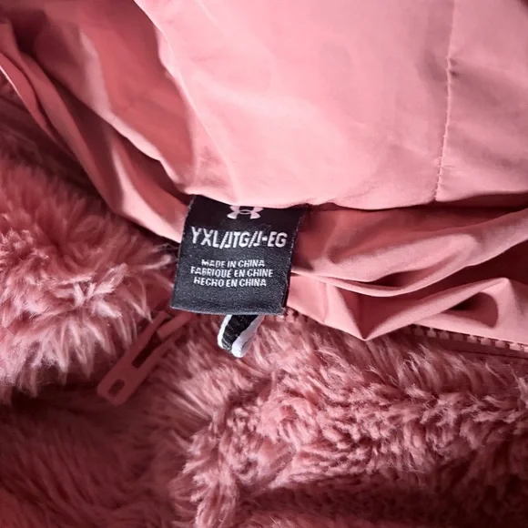 Under Armour Kids' Pink Teddy Jacket - Picture 4 of 6
